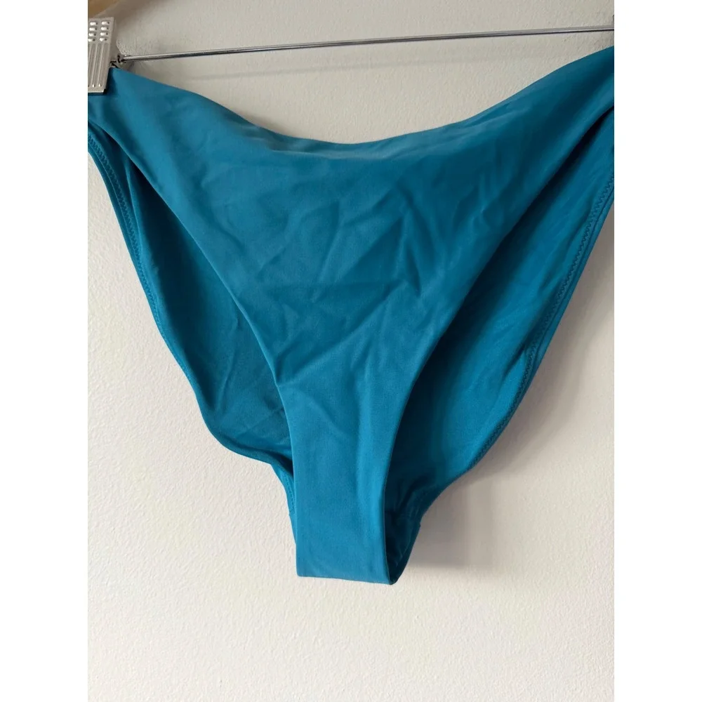 Quince Swim Bottoms‎ L Teal High Leg